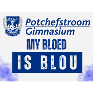 Ondersteuners bordjie - My Bloed is Blou
